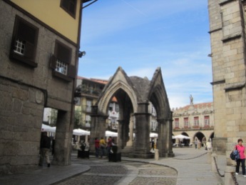 Entrance to the town square in Guimaraes
