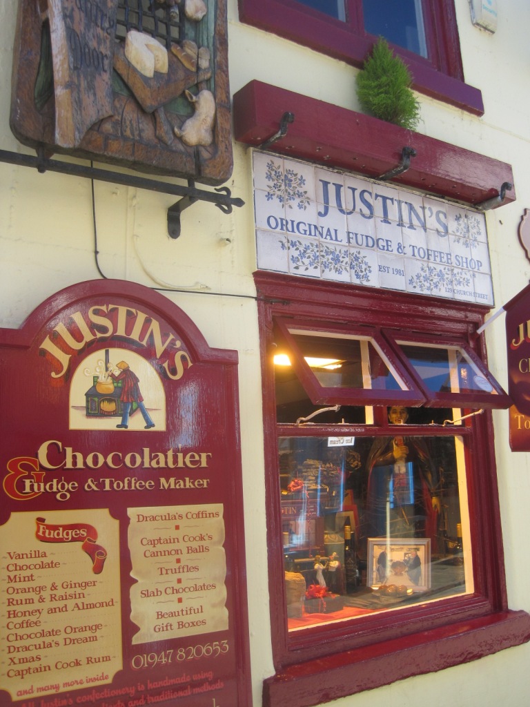 Justin's Chocolatier has a sumptuous window