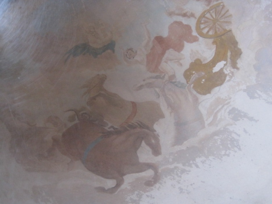 The casting for the dome fresco