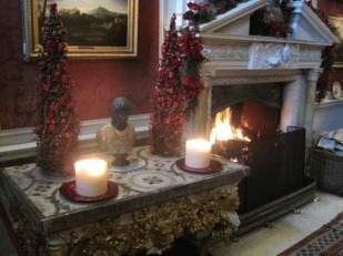 With another roaring fire