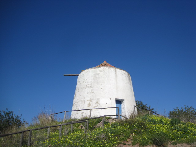 The windmill up close 