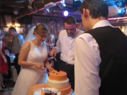 And then cutting the cake
